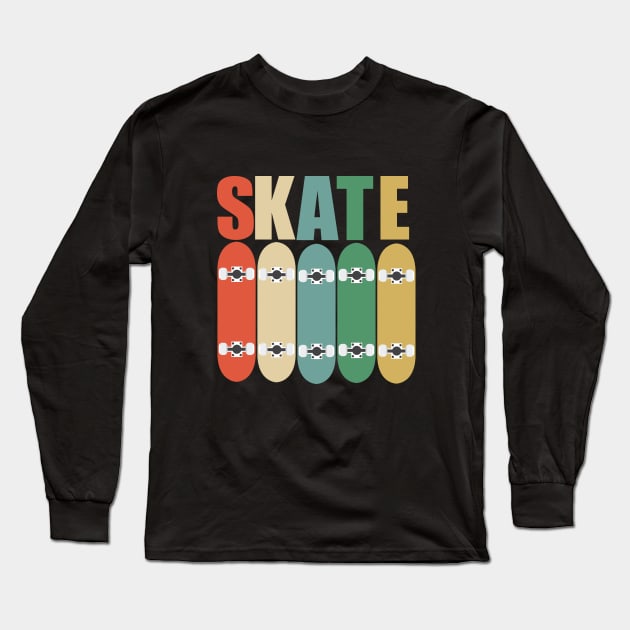 Skateboarding - Skate Long Sleeve T-Shirt by Kudostees